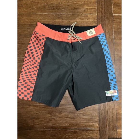 Howler Brothers Men’s Size 32 Ensueno Boardshorts Warped Checkers NWT - Picture 1 of 4